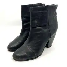 Rag & Bone Newbury Black Leather Boots Women's 10 US