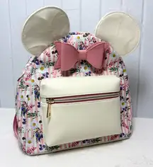 Disney's‎ Minnie Mouse Floral Stripe Mini Backpack