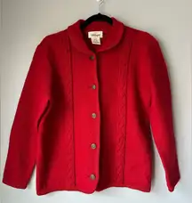 Worthington vintage Red Wool‎ Sweater small