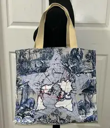 Christian Dior Blue & White Straw Tote(NWOT)