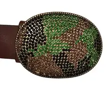 GAP vintage Genuine Leather studded brown belt XS