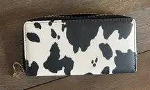 Black and White Cow Print Wallet