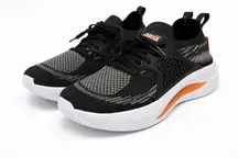 AVIA Women’s Running Shoes Size 7.5 | Black Gray Orange Knit Sneakers Comfort