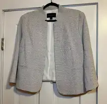 Ann Taylor Factory Women's Light Gray Blazer