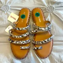 TJMAXX | studded snake skin sandals