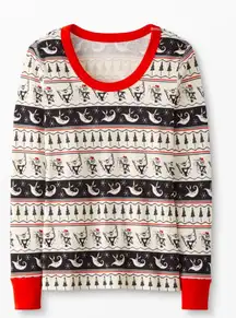 Disney Women’s The Nightmare Before Christmas Fair Isle Pajama Top W1983 Sz L