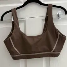 Offline By Aerie brown Goals Sweat Bra Size small