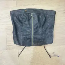 EDIKTED ZIVA LEATHER CORSET