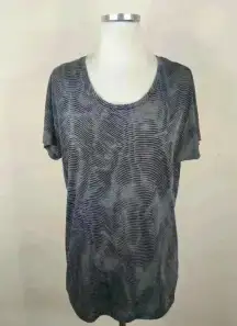 Nike Dri-fit Black And Gray T-shirt