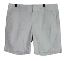 J. Crew 9" Frankie Stretch Chino Casual Mid Rise Shorts Pockets 12 Light Grey