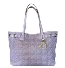 Christian Dior Purple Lavender Panarea Tote Purse Authentic