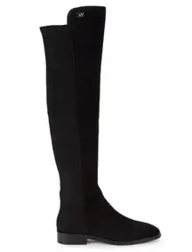 Stuart Weitzman  Keelan Black Suede Leather Knee-High Boots Size 6