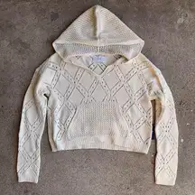 Lucky Brand  Crochet Hoodie