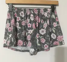 Flora Nikrooz Floral Print Lounge Shorts Sleep Pajama Comfy Casual Women's
