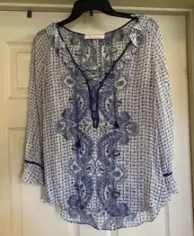 Robert Graham Silk Flowy Blouse