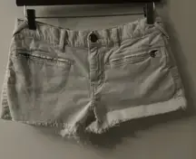 Free People Corduroy Denim Shorts 27 Boho Festival Classic Preppy