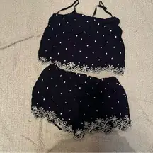 Adore Me | Eyelet PJ Set