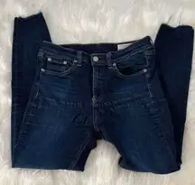 Rag & Bone Dark Blue Skinny Jeans