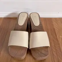 wooden leather slides