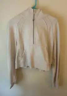 Lululemon Scuba Half-Zip Hoodie XS/S Oversized White Opal