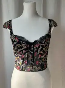 Floral Victorias Secret Corset Top