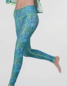 Tutu Blue Watercolor Swim Leggings Size Large