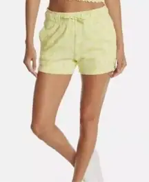 NWT Abound Organic Cotton Green Yellow Moxie Floral Pull On Shorts - 2X