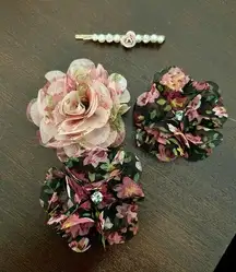 Flower hair clips