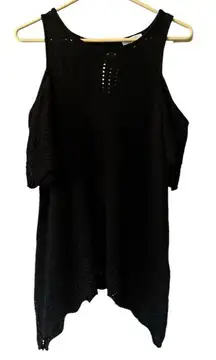 LC Lauren Conrad‎ Knit Cold Shoulder Sweater Size Small Preppy Cottagecore City