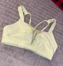 Yellow  Sports Bra