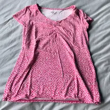Pink Pattern Merona Cinched T-shirt