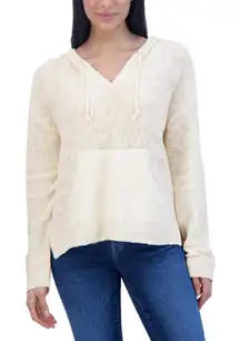 NWOT Lucky Brand Women's Baja Sweater Hoodie, Natural XS