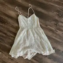 Kimchi blue urban outfitters lace open back strappy romper