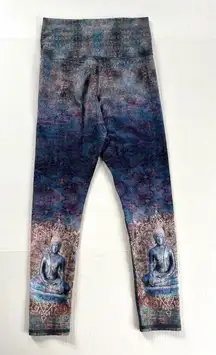Evolution and Creation Yoga Buddha Leggings Stretch Activewear Pants, Size‎ S