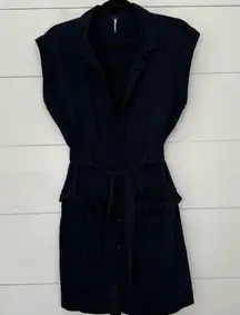 YFB Young Fabulous & Broke Women’s Medium Navy Utility Dress