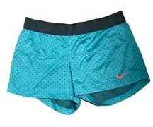 Nike Dri-Fit Polka Dot Spandex Shorts Size Medium Womens Athletic Pull On