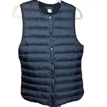 Kerisma Black Down Snap Button Vest Sz. L