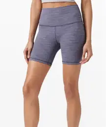 Lululemon Align HR Short 6" Wee Are From Space Greyvy Persian Violet Size 0