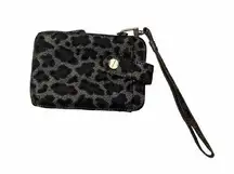 Steve Madden animal print leopard wallet wristlet ID Case Credit card holder.