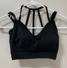 Calia by Carrie Black Strappy Sports Bra