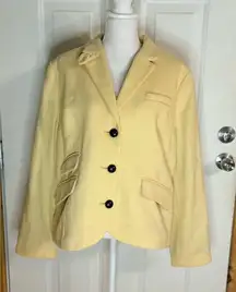 L.L. Bean Women's Wool Blend Jacket in color “straw” size 18 NWT