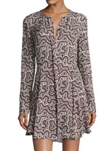 A.L.C. Multicolor Randi Floral Silk Calico Prairie Paisley Mini Casual Dress