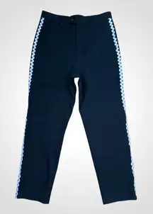 Rickrack Black Cropped Trousers Mixseven Minimalism‎ Ricrac Dressy Pants Medium