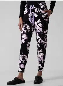 ATHLETA WILLOW ELFIN PURPLE DRAWSTRING WAISTBAND BALANCE JOGGER PANT Sz SMALL