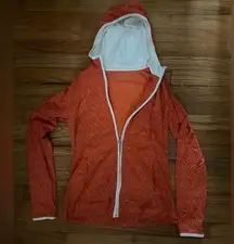 Clover Canyon Clover Women’s Orange Zipper Jacket Pullover Size Small