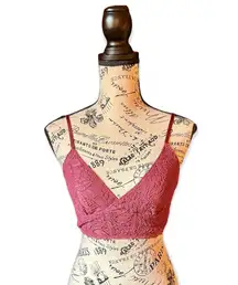 Kimchi Blue Bralette Burgundy Side Zip M