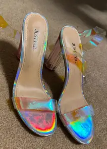 JustFab Holographic Women's Heels