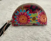 New Consuela Mod‎ Floral Legacy Medium Domed Toiletry Makeup Cosmetic Bag Rare