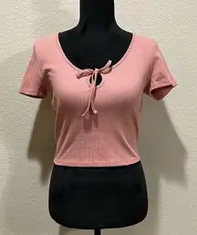 Rose Pink Knit Top