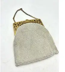 Vintage Whiting & Davis White Mesh Purse ~ Made in USA
